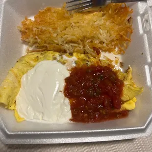 Taco omelette