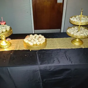 Chicken salad pastries.