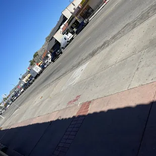 Heacock Ave red curb in front.