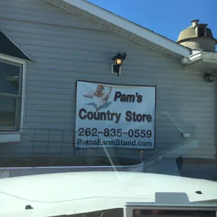 the front of the store