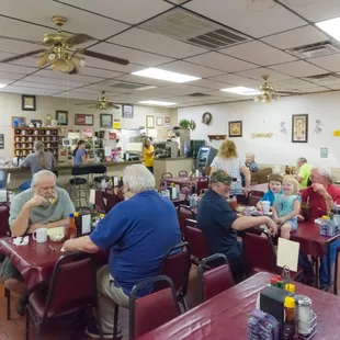 Interior seating area.