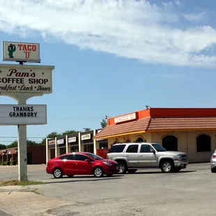 cars parked in front