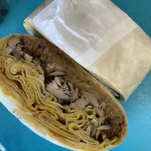 Jerk chicken wrap