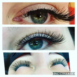 Full set of eyelashes