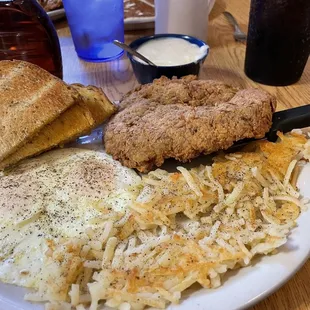 a plate of food on a table