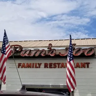 the front of the restaurant