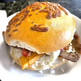 a sandwich on a plate