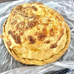 a close up of a panini