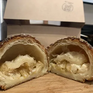 Apple and cheese pastry