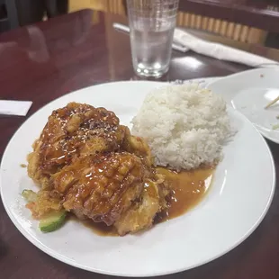 Crispy chicken teriyaki
