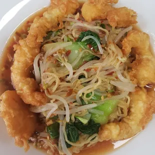 Street Noodles with Tempura Shrimp