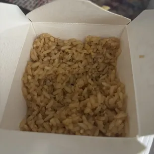 Fried rice (very plain)