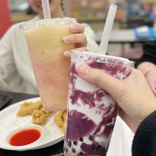 Fruit Tea Slush &amp; Milk Swirl