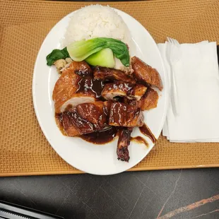 Duck with rice