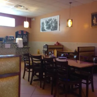the dining area