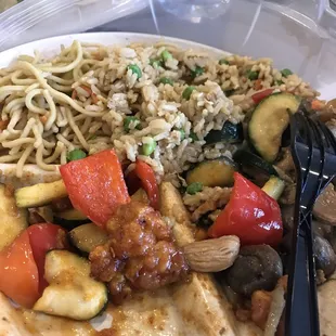 Hot mess of food