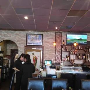 two people at the bar