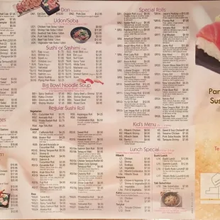 Menu as of 07/2016 2 of 2
