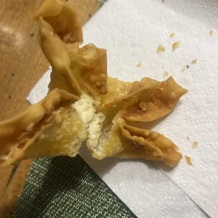 Empty crab Rangoon