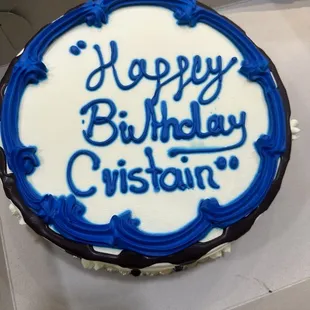 &quot;Happey bithday cristain &quot;??