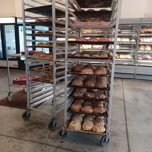 a rack of baked goods