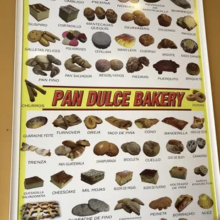 a poster of pan dulce bakery