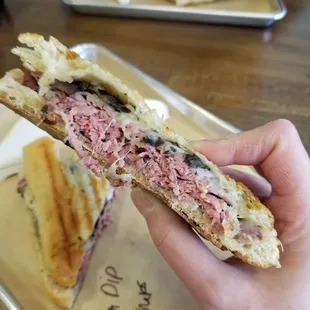 Cross section of the french dip