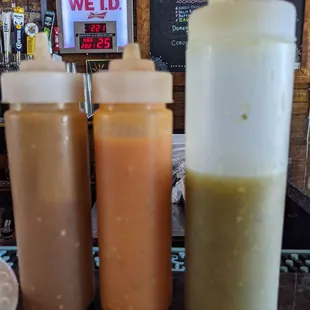 House made sauces were good.