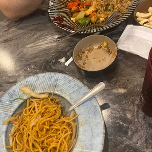 the aftermath haha was so good!! kung po beef and chicken lo mein! amazing visit!!!