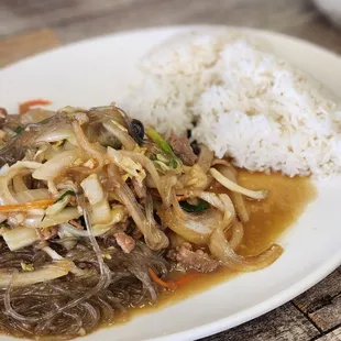 14. Glass Noodle with Sauteed Vegetables and Rice