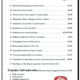 Menu page 2