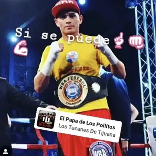 a man in a boxing ring