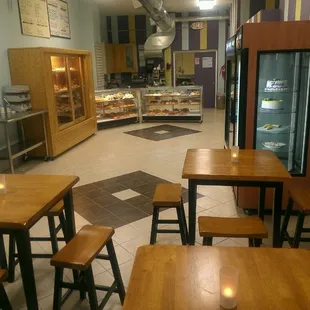 the interior of a restaurant