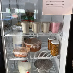 a refrigerator full of food