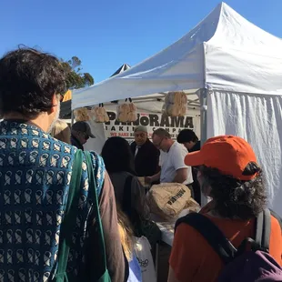 Waiting for PANoRAMA baked goods, line moves super-fast.