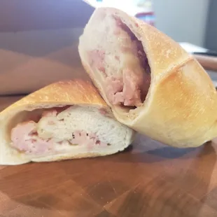 Ham and Venezuelan cheese &apos;kolache&apos;