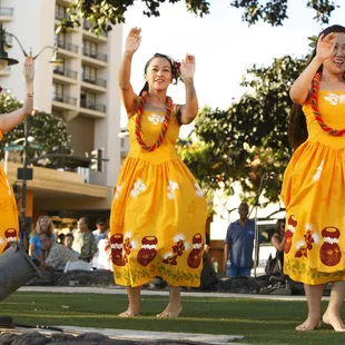 Pan-Pacific Hula Festival at Kuhio Beach Mound in Waikiki