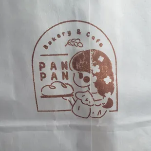 Their cute little logo stamped on their bags.