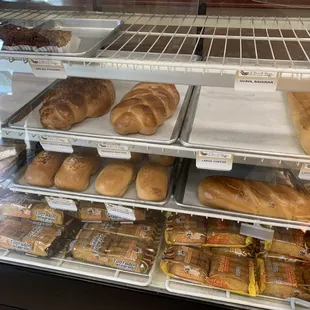 Bread selection at 10am on a Saturday