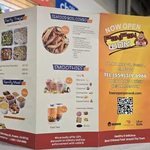 ramen and noodles, menu