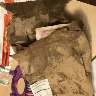 the contents of a box of food