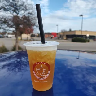 Passion fruit iced tea