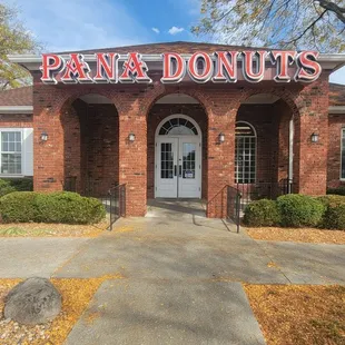 the front of the building