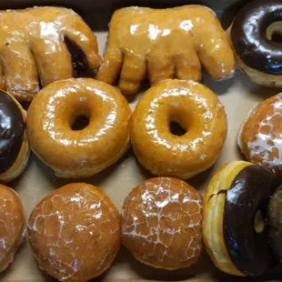 Bear Claws filled with diced apples and cinnamon has become my favorite. The lemon Bismarck is also delicious.