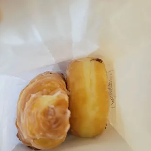 Kronut and glazed donuts