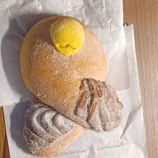 a variety of pastries