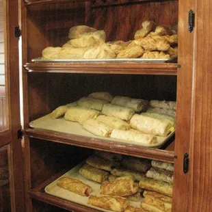 one of the eight or so pastry cabinets