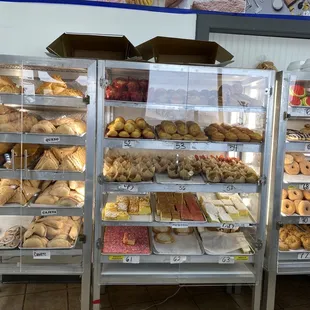 Display behind counter of oodles of more goodies