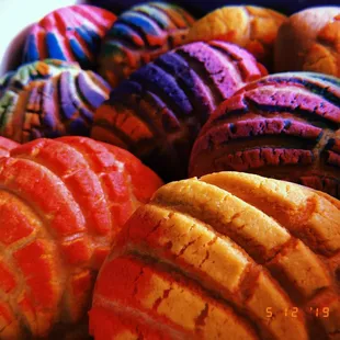 Special order: rainbow tie-dye conchitas