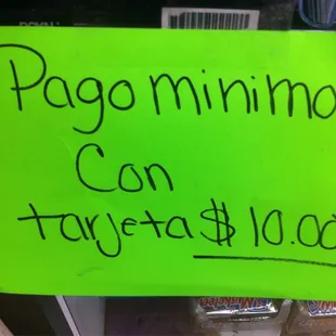 a sign in a grocery store